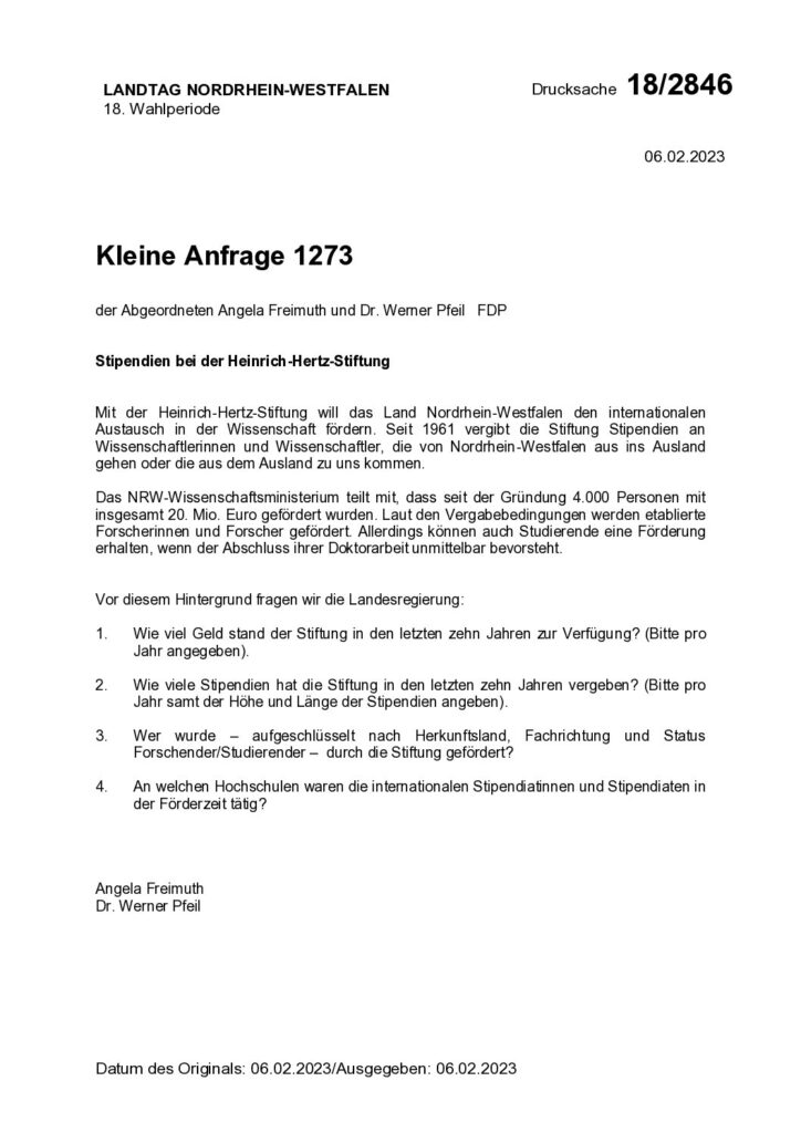 thumbnail of Stipendien bei der Heinrich-Hertz-Stiftung